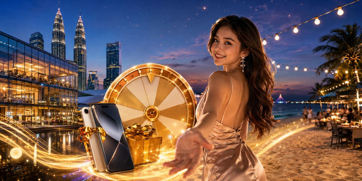 Permainan roulette gaya Melayu di Kuala Lumpur dengan roda dan meja pertaruhan