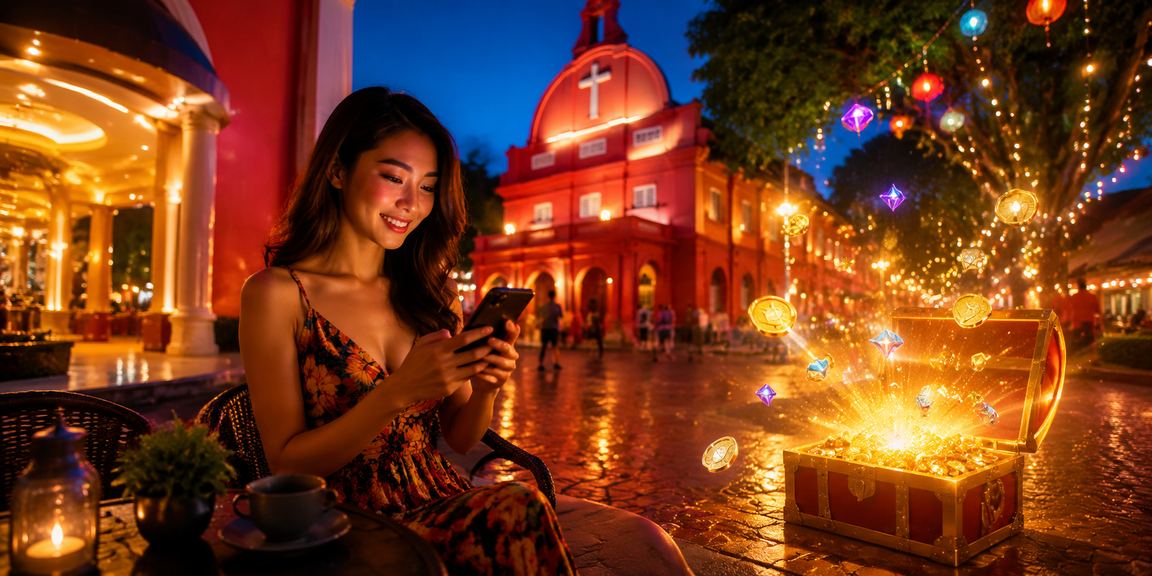 Pengalaman kasino mudah alih gaya Melayu di Melaka pada peranti telefon pintar